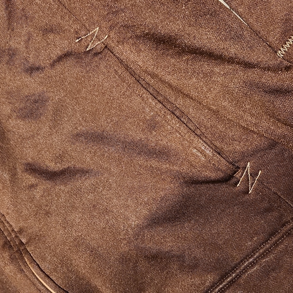 Air Jordan Embroidered Jumpman Logo Full Zip Sweater Vintage Y2K Brown And Gold - Picture 5 of 15